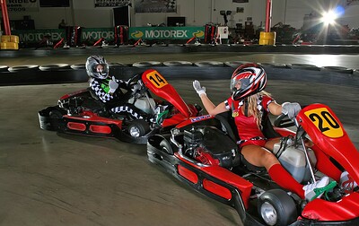 Charisma and Robyn Truelove in Go Kart Kat Fight from 