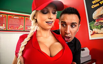 Rikki Six in Big Juicy Tits Combo To Go from