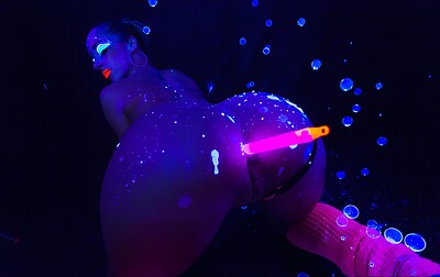 Jada Stevens in Blacklight Booty from 