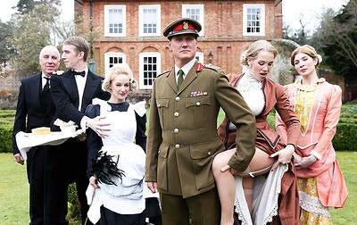Lou Lou and Rebecca Moore in Downton Grabby from