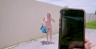 Kay Lovely in Innocent Blonde Fucks Stranger from