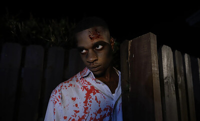 Roxie Sinner in A Zombie Swalloween from