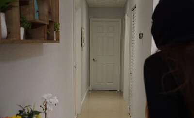 Bella Rolland in Burglar Gets Tit Slapped from