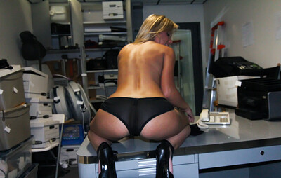 Aubrey Addams in Amateur Blonde Fucked Hardcore In The Back-room! from 