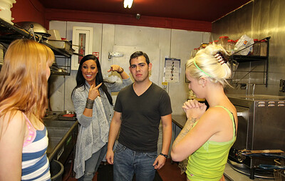Marie McCray and Stevie Shae in The Cook Is In The Pussy from 