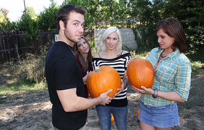 Tory Lane and Lylith Lavey in Pumpkin Patch Fucking from 