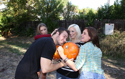 Tory Lane and Lylith Lavey in Pumpkin Patch Fucking from 