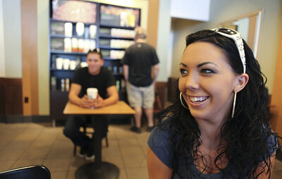 Angela Attison and Megan Foxx in Small guy, Tall order. Tall guy, Tiny situation from 