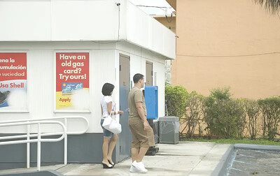 Anna in Gas Station Sucking! from 