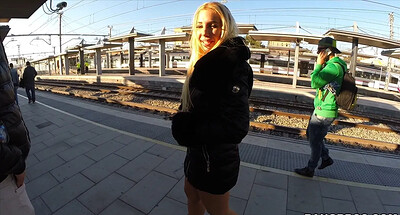 Kyra Hot in Big Tit Babe Gets Wild On a Public Train from 