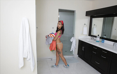 Gina Valentina in Brazillian maid sucks and fucks from 