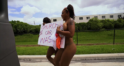 Yara Skye and Jaime Fetti in Church girls are easy to get on the Bang Bus from 