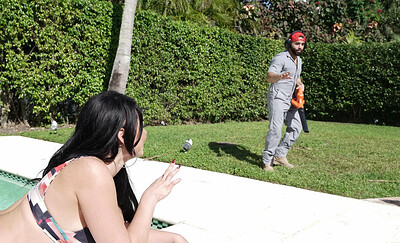 Skyla Novea in Busty House Wife Fucks The Gardener from 