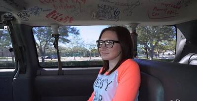 Kelsey Kage in Hot Nerd Fucks on the Bus from 