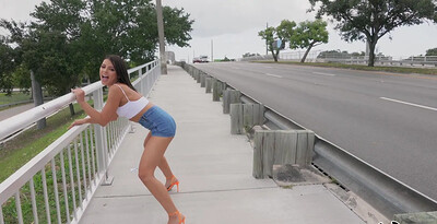 Adriana Chechik in Adriana Squirts From Anal in Public from