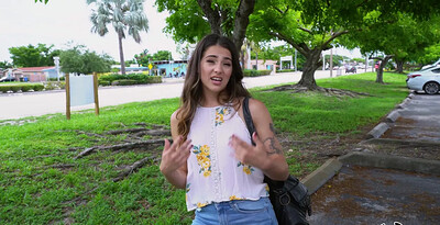 Sofie Reyez in Money Loving Latina Takes A Ride from