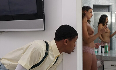 Helena Price in Stepmom Punishes Little Perv from