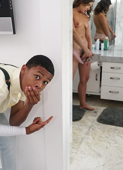Helena Price in Stepmom Punishes Little Perv from