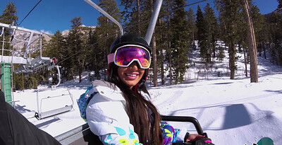 Amia Miley and Miles Long in Amia Miley's Winter Holiday from 