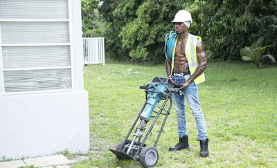 Rose Monroe in Rose Monroe Bangs Construction Worker from