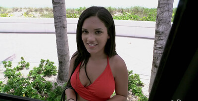 Alina Belle in Brazilian Alina Bounces On the Bus from 