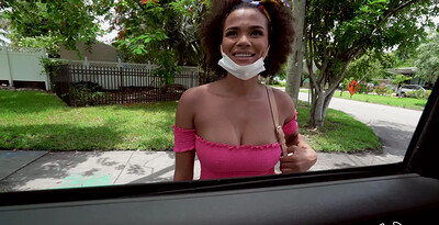 Alina Ali in Hot Ebony Hops on the Bus from 