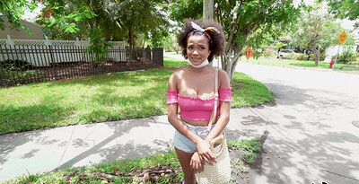 Alina Ali in Hot Ebony Hops on the Bus from 