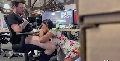 Alina Belle in Alina Belle Blows Editor from 