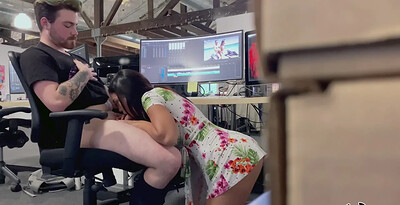 Alina Belle in Alina Belle Blows Editor from 