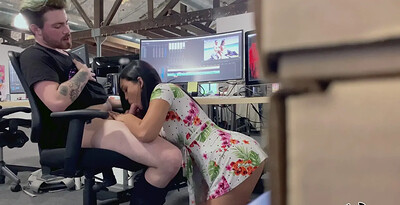 Alina Belle in Alina Belle Blows Editor from 