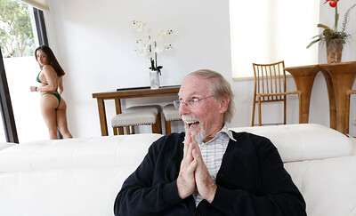 Kira Perez in Kira Gets Pounded By Grandpa from 