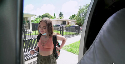 Bailey Base in Anal on The Bus from