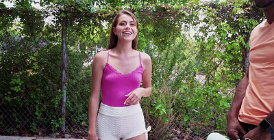 Selena Love in Pink Yoga Girl from 