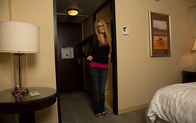 Allie James in from