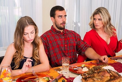 Cory Chase and Sydney Cole in Thanks for giving from