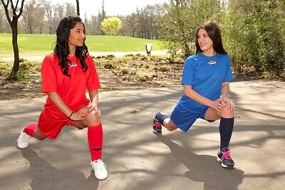 Tiffany Doll and Ria Rodrigez in Team players from
