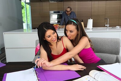 Capri Anderson and Alexis Capri in Study session from