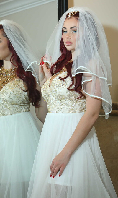 Skyla Novea in The Cum Spattered Bride from