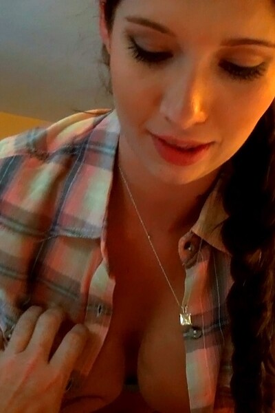 Callie Nicole let me into her honey pot after I sweetened the pot, her awesome tits screaming out of her tight, half unbuttoned shirt.