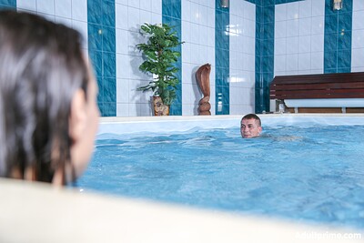 Licky Lex and Mea Melone in Pool Relax from 