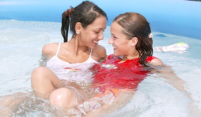 Jane B and Monica F in Wetteens 92 from 