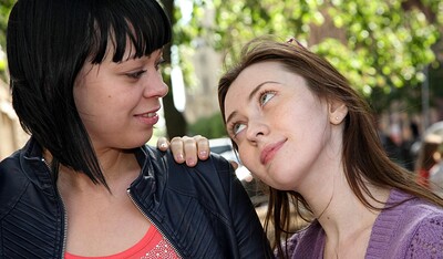 Angela I and Kate I in  from 