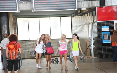 Sara J and Nessy in  from 