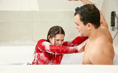 Serenya Gomez in Chubby shower fucks from 