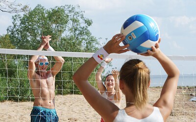 Olivia Trunk and Andrew Marshall in Sensational Beach Volleyball 1 from 