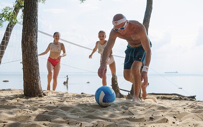 Olivia Trunk and Andrew Marshall in Sensational Beach Volleyball 1 from 