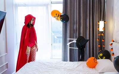 Eva Tender in Halloween little Devil from 