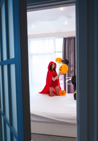 Eva Tender in Halloween little Devil from 