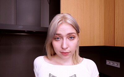 Kira Viburn in Blond hair don't care from 