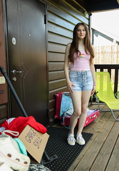 Jany White and Blaze Jake in Garage sale day from 